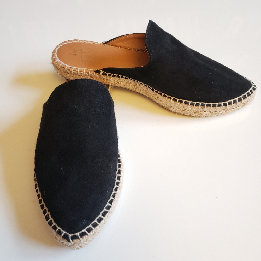 PIMA 2 Black Mules Slip On Shoes - Spain